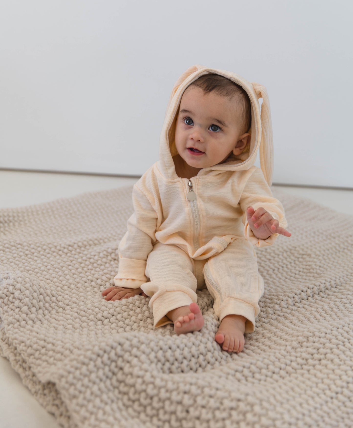 Bunny Zip Romper | COTTON
