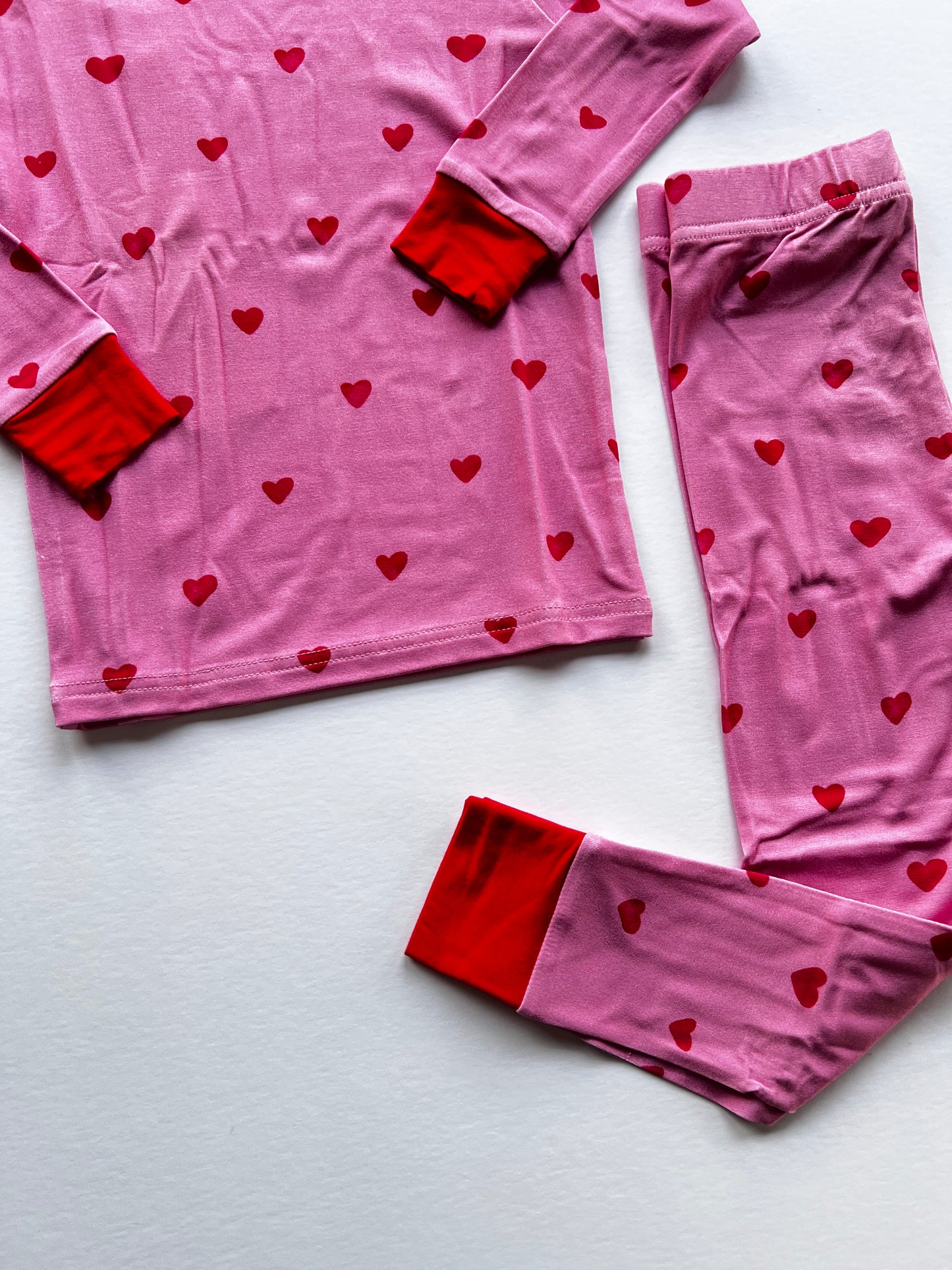 Bamboo Set | hearts *4-5T, 5-6T and 10-12Y ONLY*