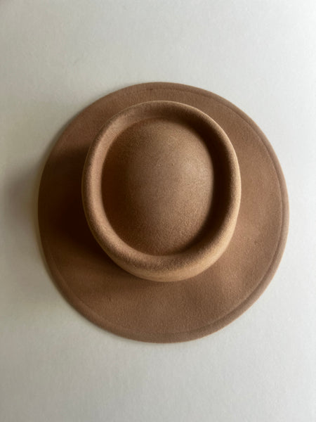 Wool Wide Brimmed Hat  |  SAND