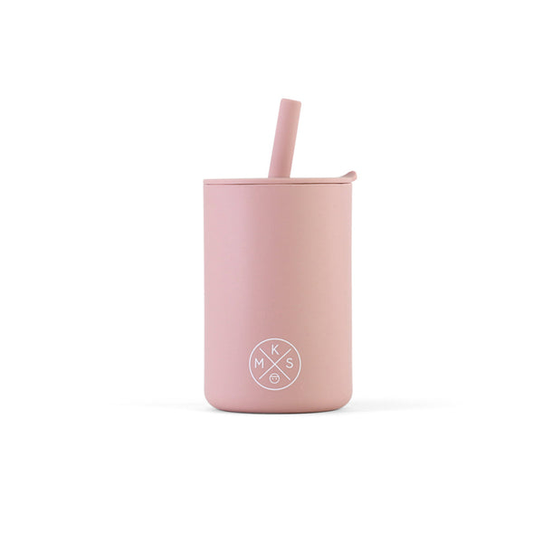 Drinking cup with straw - Lilac