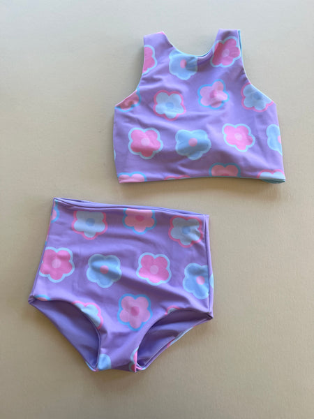 Girls Reversible Two Piece Swimsuit | 7/8Y