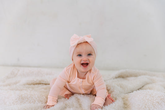 Bamboo Zip Romper | BLUSH