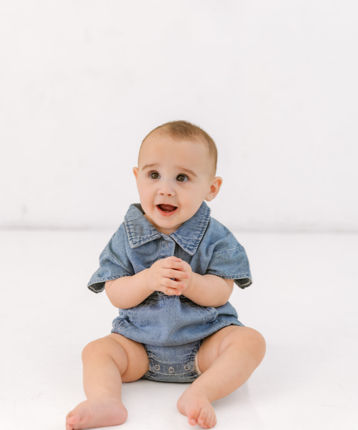 Denim Romper