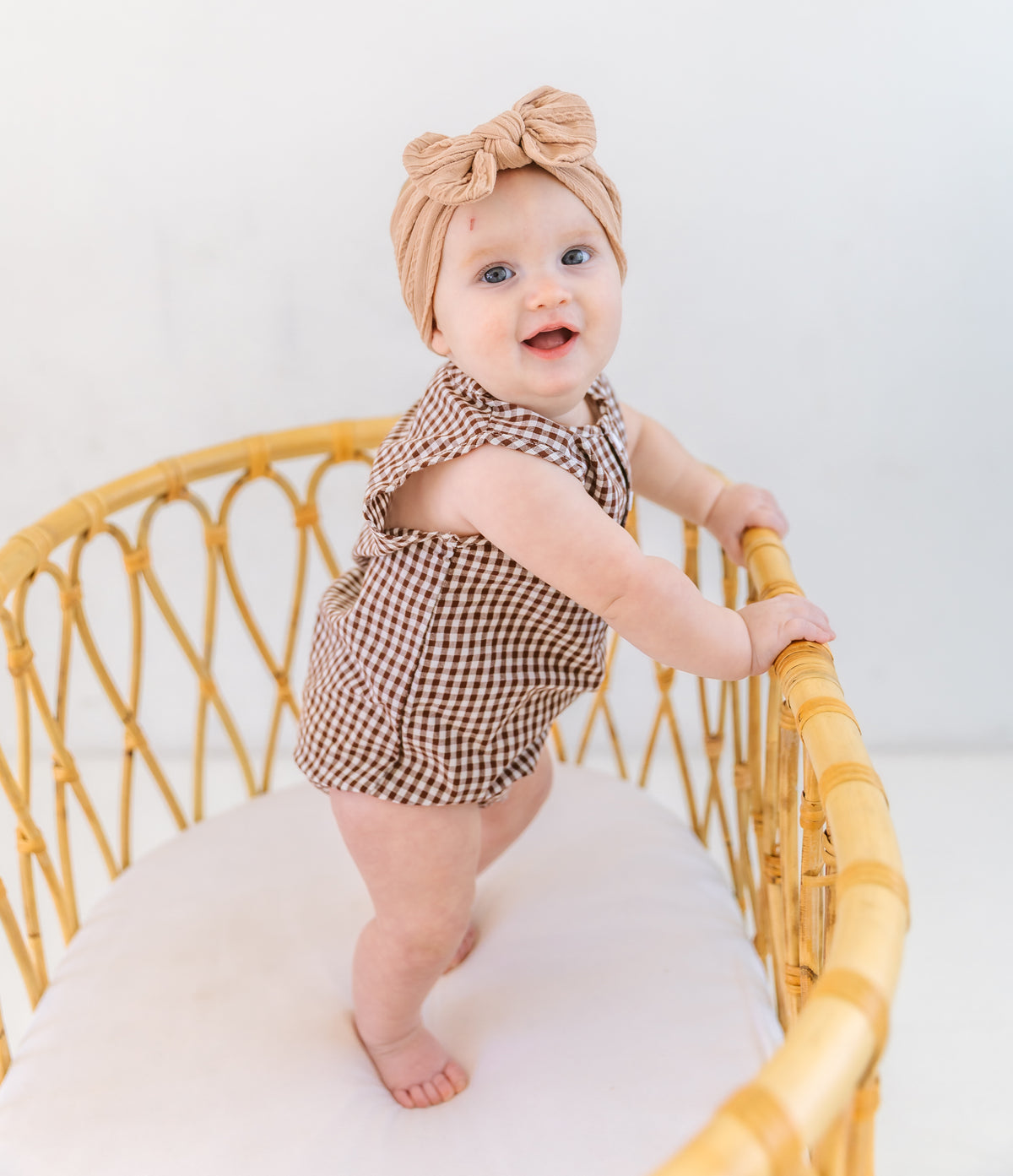 Cotton Romper | CHESTNUT