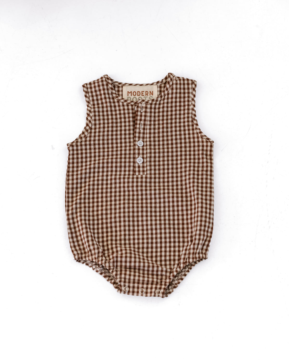 Cotton Romper | CHESTNUT